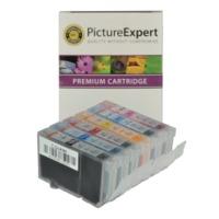 Canon CLI-8 BK/ C/ M/ Y/PC/PM Compatible Black & Colour Ink Cartridge 6 Pack