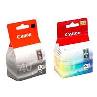 canon pg 40 cl 41 original black colour ink cartridge 2 pack