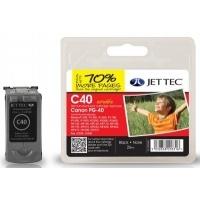 Canon PG40 Black Remanufactured Ink Cartridge by JetTec C40