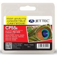 canon pgi525 black remanufactured ink cartridge by jettec cp55b