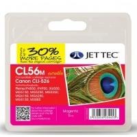 canon cli526 magenta remanufactured ink cartridge by jettec cl56m