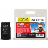 canon pg510 black remanufactured ink cartridge by jettec c510