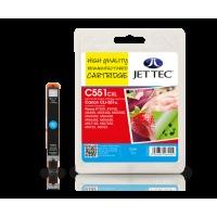 Canon CLI-551XL Cyan Remanufactured Ink Cartridge by JetTec - C551CXL