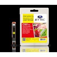 canon cli 551xl yellow remanufactured ink cartridge by jettec c551yxl