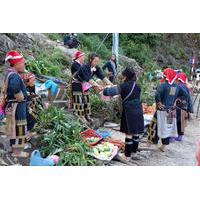 can cau market and trung do village tour from sapa