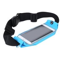 Casual Waist Sport Running Pouch Pack Bag Sweatproof Purse Mobile Phone Wallet Zipper Case Holder with Belt for 5\