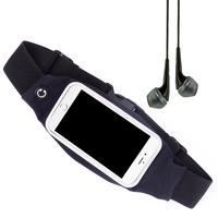 Casual Waist Sport Running Pouch Pack Bag Sweatproof Purse Mobile Phone Wallet Zipper Case Holder with Belt for 1\