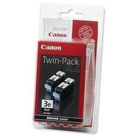 canon bci 3ebk black ink cartridge twin pack