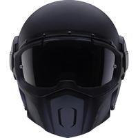 caberg ghost matt black open face motorcycle helmet amp visor