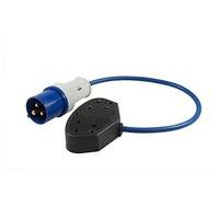 caravan 230v uk twin trailing socket dp