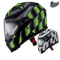 Caberg Stunt Steez Motorcycle Helmet & Visor