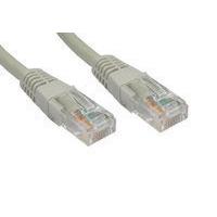 Cables Direct 1M CAT5E UTP PVC INJ Moulded Cable - Grey