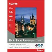 canon plus sg 201 a4 260gsm semi gloss photo paper 20 sheets