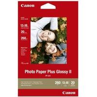 Canon Plus II PP-201 5"x7" 260gsm Glossy Photo Paper - 20 sheets