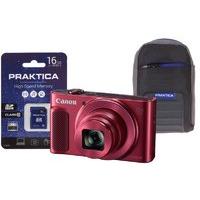 Canon Powershot Sx620 Hs Red Camera Kit In 16gb Sdhc Class 10 Card & Case