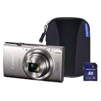 Canon IXUS 285 HS Silver Camera Kit inc 16GB SD Card and Case