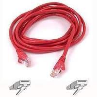 cable patch cat5 rj45 snagless 1m red