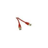 cablestogo 30m shielded cat5e moulded patch cable red