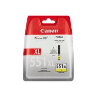 Canon CLI-551Y XL - High Yield - yellow - original - blister with security - ink tank - for PIXMA iP7250, iP8750, iX6850, MG5450, MG5550, MG6350, MG64