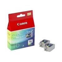 *Canon BCI 16 Colour Ink Cartridge - Twin Pack