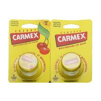 carmex lip balm pot original and cherry duo 2 x 75g