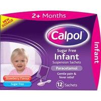Calpol Sugar Free Infant Suspension Sachets X 12 Sachets