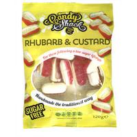candy shack rhubarb and custard sugar free sweets 120g
