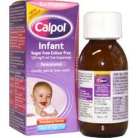 Calpol Colour and Sugar Free Infant Suspension Strawberry 100ml