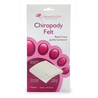 carnation footcare chiropody felt 1 sheet