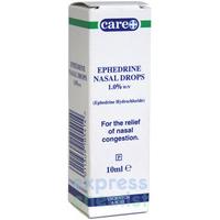 Care Ephedrine Nasal Drops 1.0% 10ml