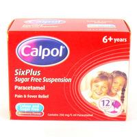 Calpol 6 Year+ Sugar Free 12 Sachet