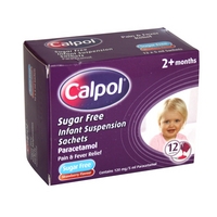 calpol infant suspension sachets 12 x 5ml sachets