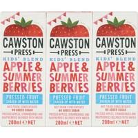 cawston press kids apple summer berries mp 3 x 200ml