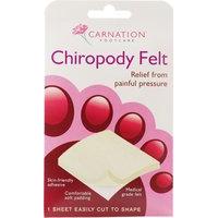 carnation chiropody felt pressure relief 1 sheet