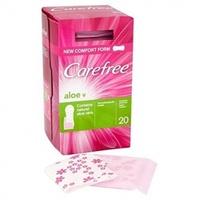 Carefree breathable aloe panty liners x 20