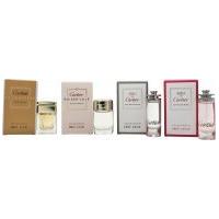 Cartier Miniatures Gift Set 6ml Eau de Cartier Goutte de Rose EDT + 5ml Eau de Cartier EDT + 5ml Cartier Baiser Vole EDP + 6ml Cartier La Panthere EDP