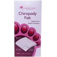 Carnation Chiropody Felt 10cmx22.5cm