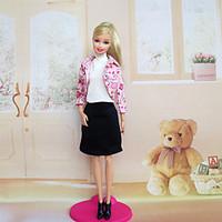 Casual Dresses For Barbie Doll Pink Dresses For Girl\'s Doll Toy
