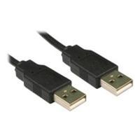 Cables Direct 1m USB 2.0 A M - A M Cable Black