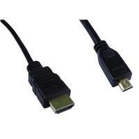 Cables Direct 3m HDMI M - Micro HDMI M Cable Black