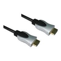 cables direct 3m hdmi m m cable black silver hoods