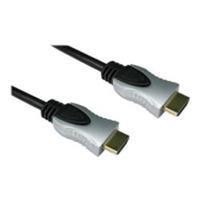 cables direct 10m hdmi m m cable black silver hoods