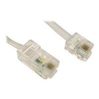 Cables Direct 20m RJ45 M - RJ11 M Cable White