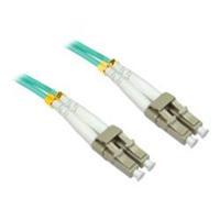 cables direct 15m lc lc 50125 mmd om4 fibre cable aqua