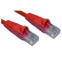 Cables Direct Red 5m CAT 6 UTP LSZH Economy CCA Eared Booted Patch Lead