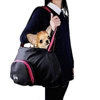 Cat Dog Carrier Travel Backpack Sling Bag Pet Carrier Portable Solid Black Gray