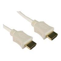 Cables Direct High Speed HDMI with Ethernet Cable HDMI Type A (M) to HDMI Type A (M) - 1m - White