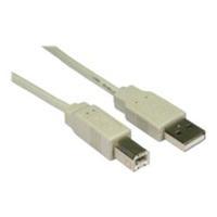 Cables Direct 5m USB 2.0 A M B M Beige Cable B/Q 50