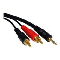 Cables Direct 2m 3.5mm M - 2 x RCA M Cable