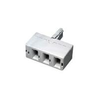 Cables Direct Triple Adaptor White